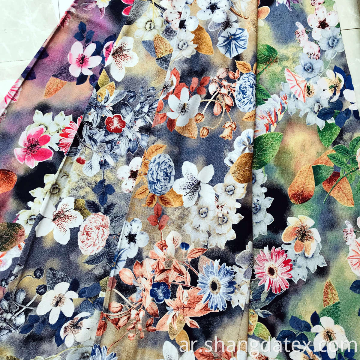 30s rayon discharge print fabric